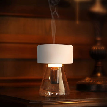 LOXIM Twilight Aromatherapy Diffuser Nebulizing Technology for Essential Oils, Full Spectrum Oil Adaptability, Optional LED Light, Waterless, Wireless, Battery Operated - Imported from UK
